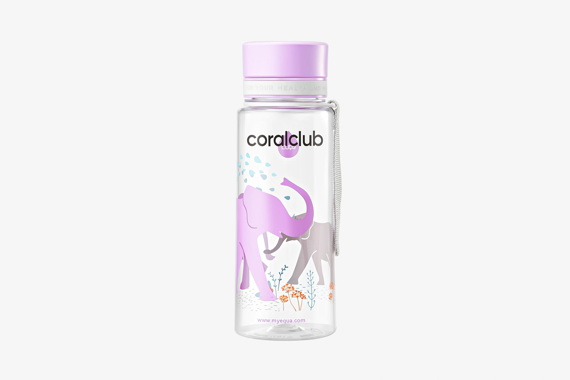 EQUA пластиковая бутылка «Слоны», 600 мл